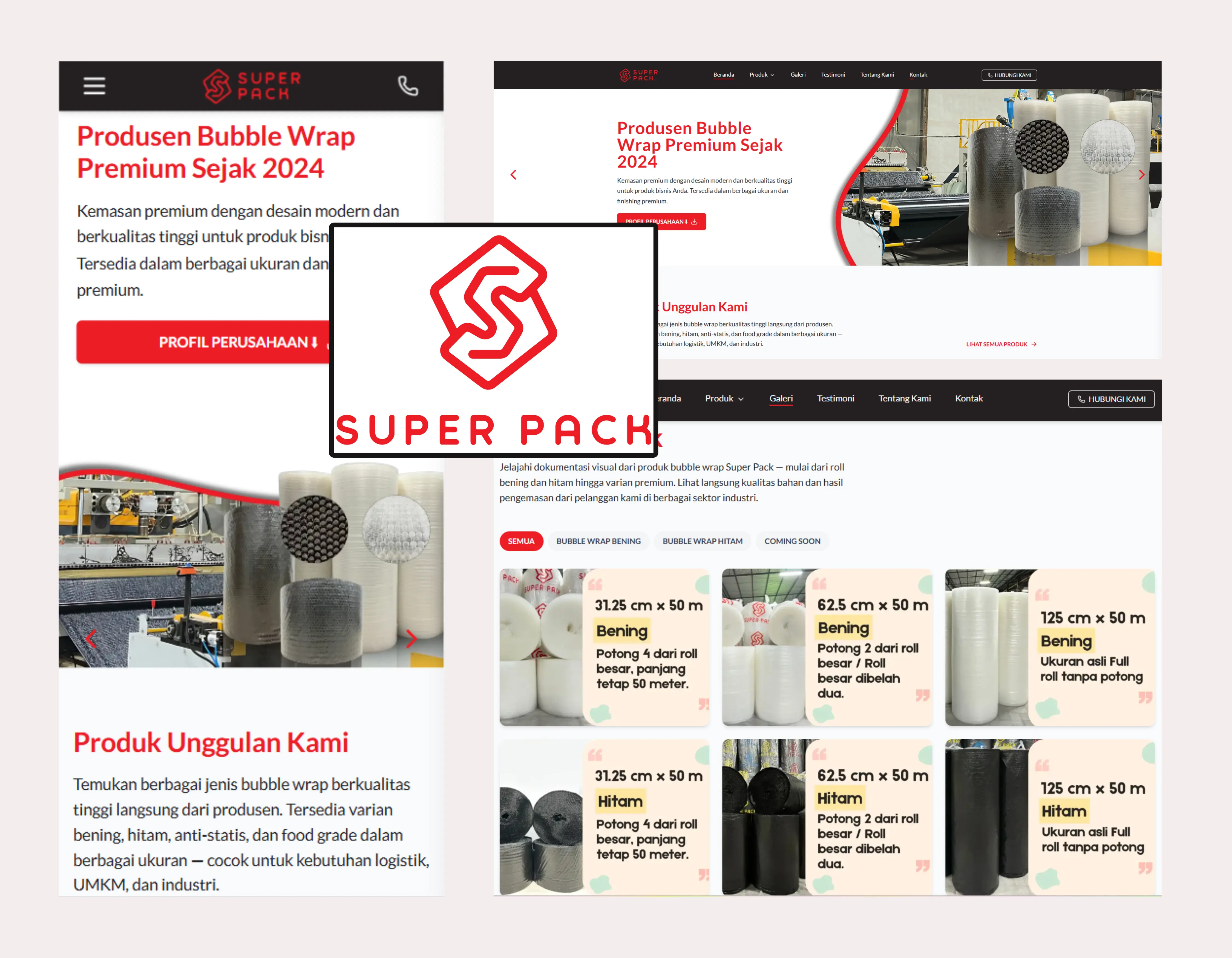 Super Pack — Industrial Packaging Website